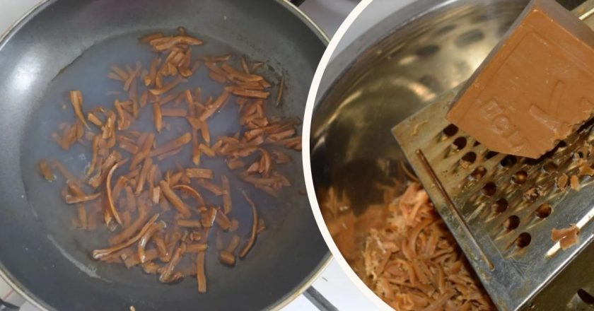 как отмыть сковороду