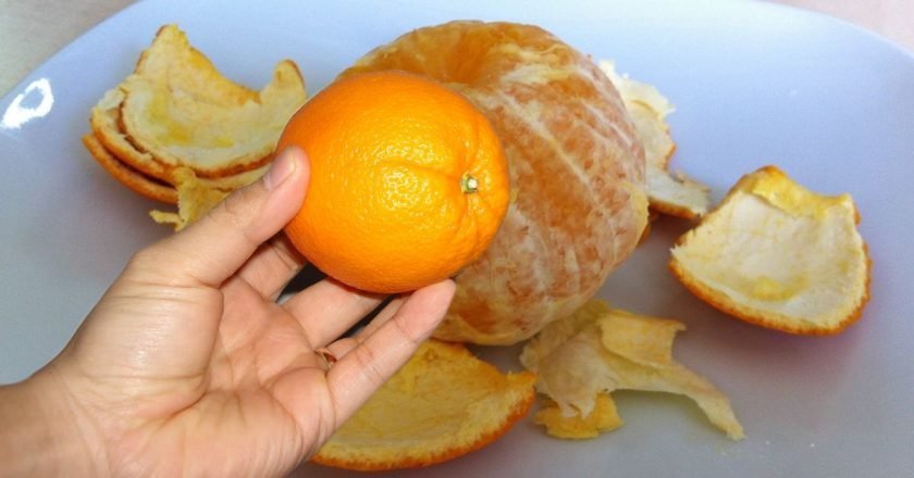 Как почистить апельсин за несколько секунд Как почистить апельсин
