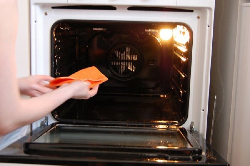 как вымыть духовку