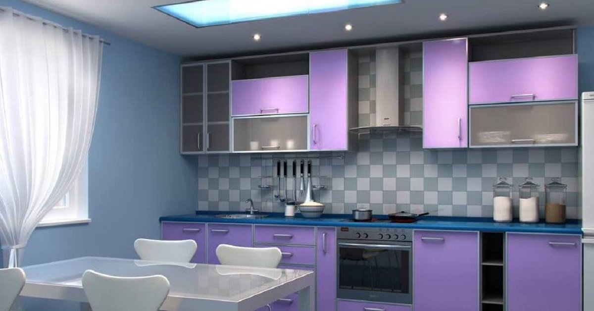 сиреневая кухня