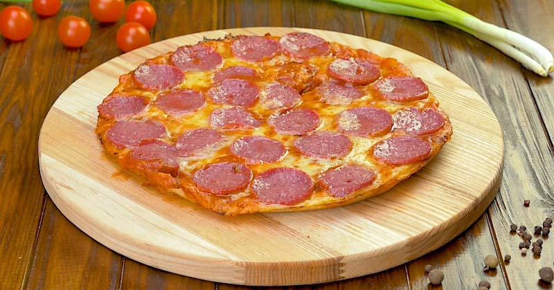 пицца на сковороде