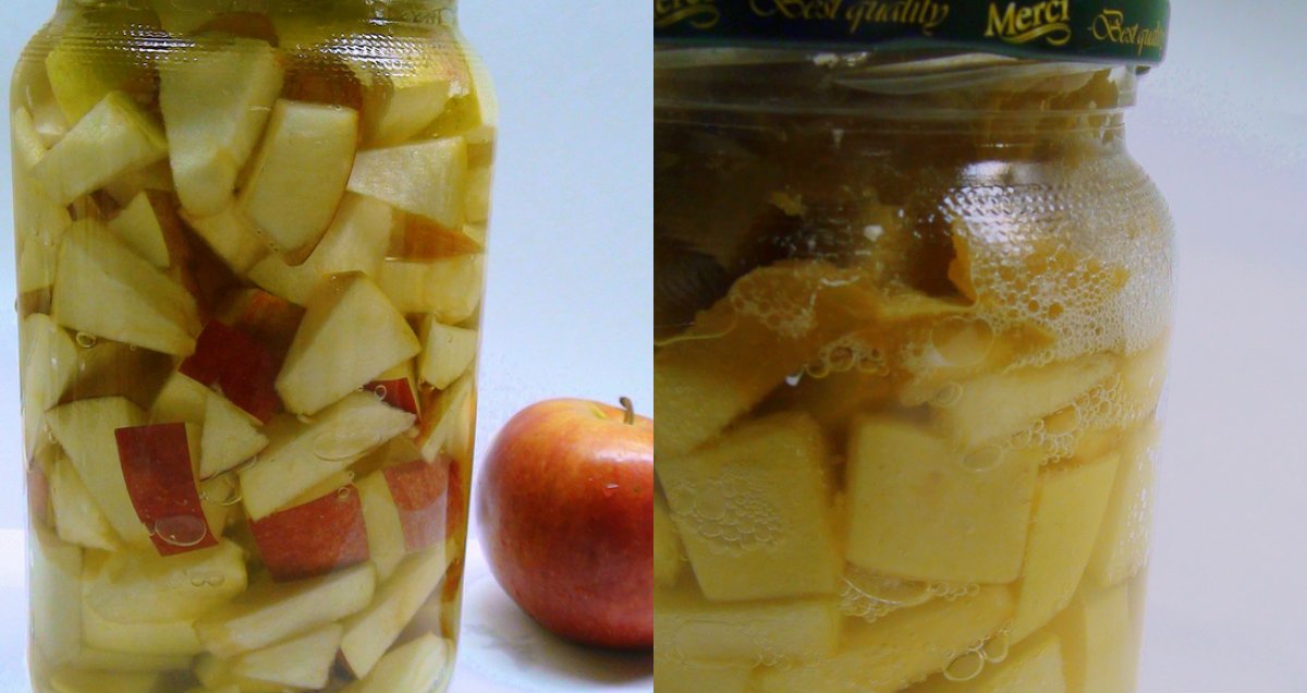 яблоки в банке