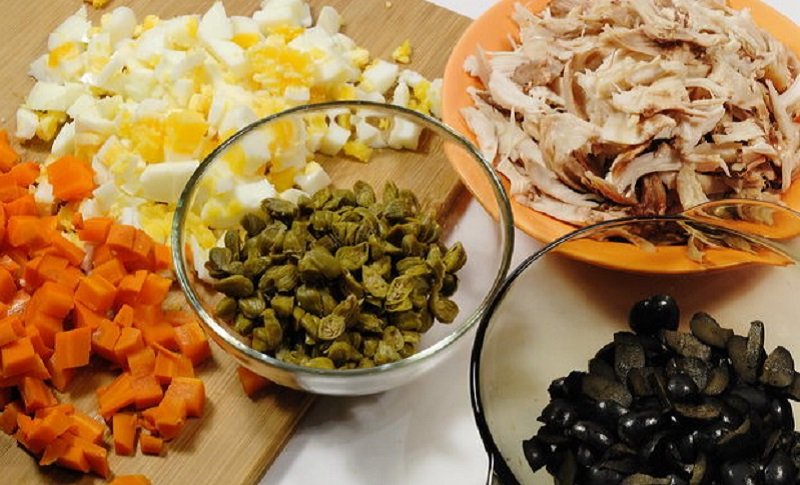 вкусный оливье