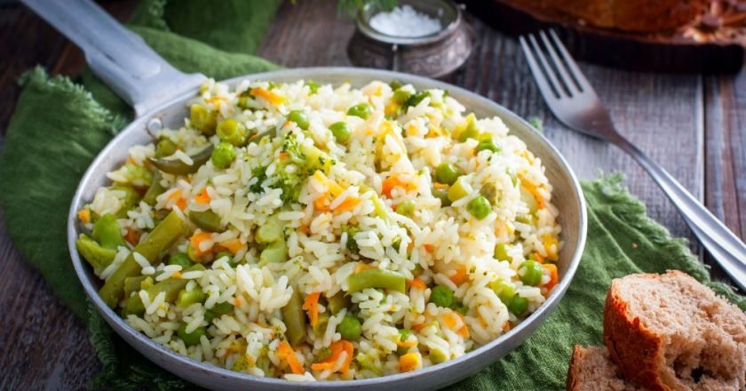 как приготовить постный рис