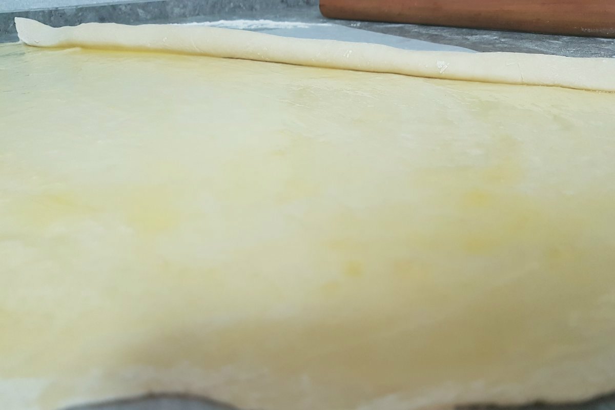 подготовка теста для самсы