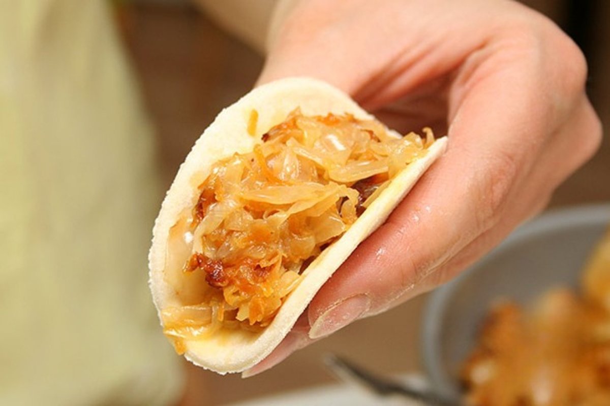 вареники с капустой