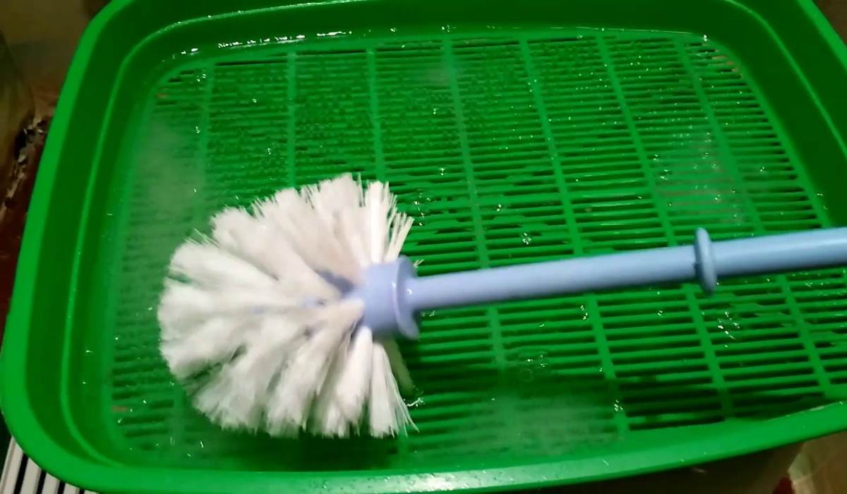 как помыть котячий лоток