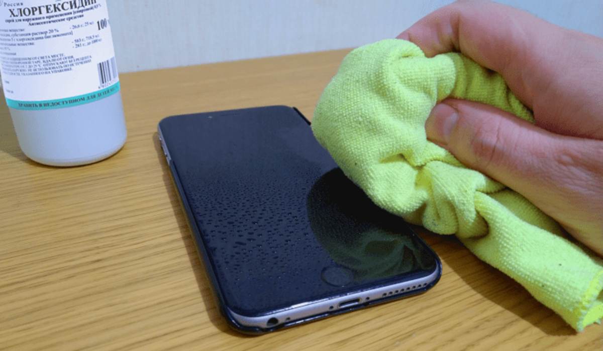 обеззараживание экрана