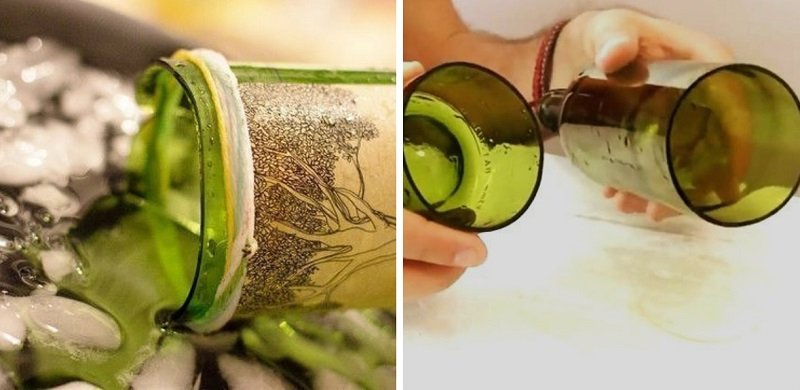 разрезать бутылку дома