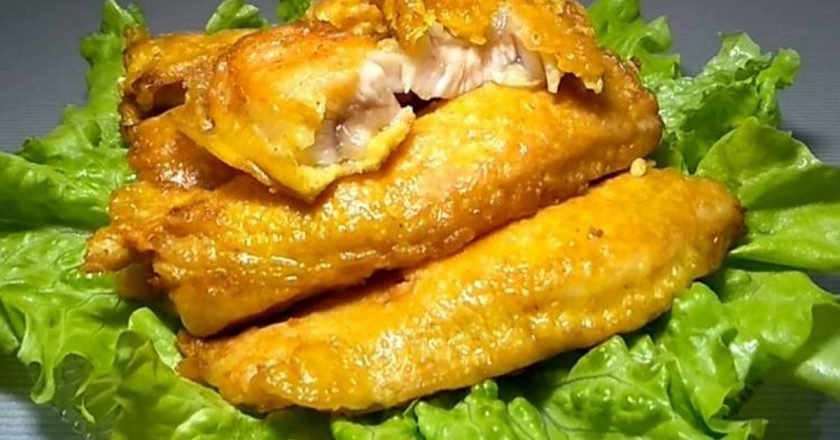 рыба в кляре с куркумой