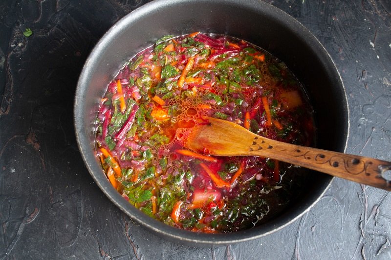 приготовление борща