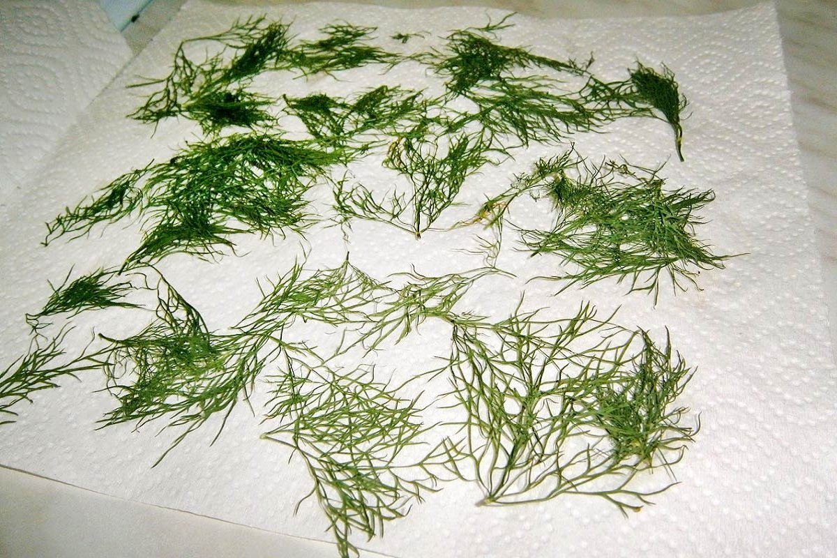 зелень в микроволновке