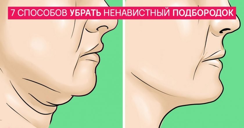 как убрать второй подбородок