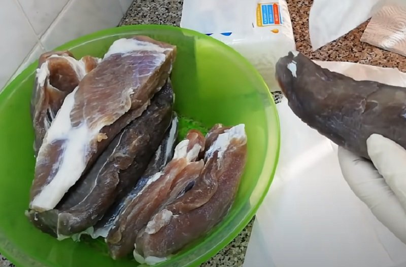 вытирание мяса