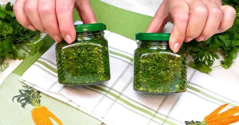 как заготовить зелень на зиму