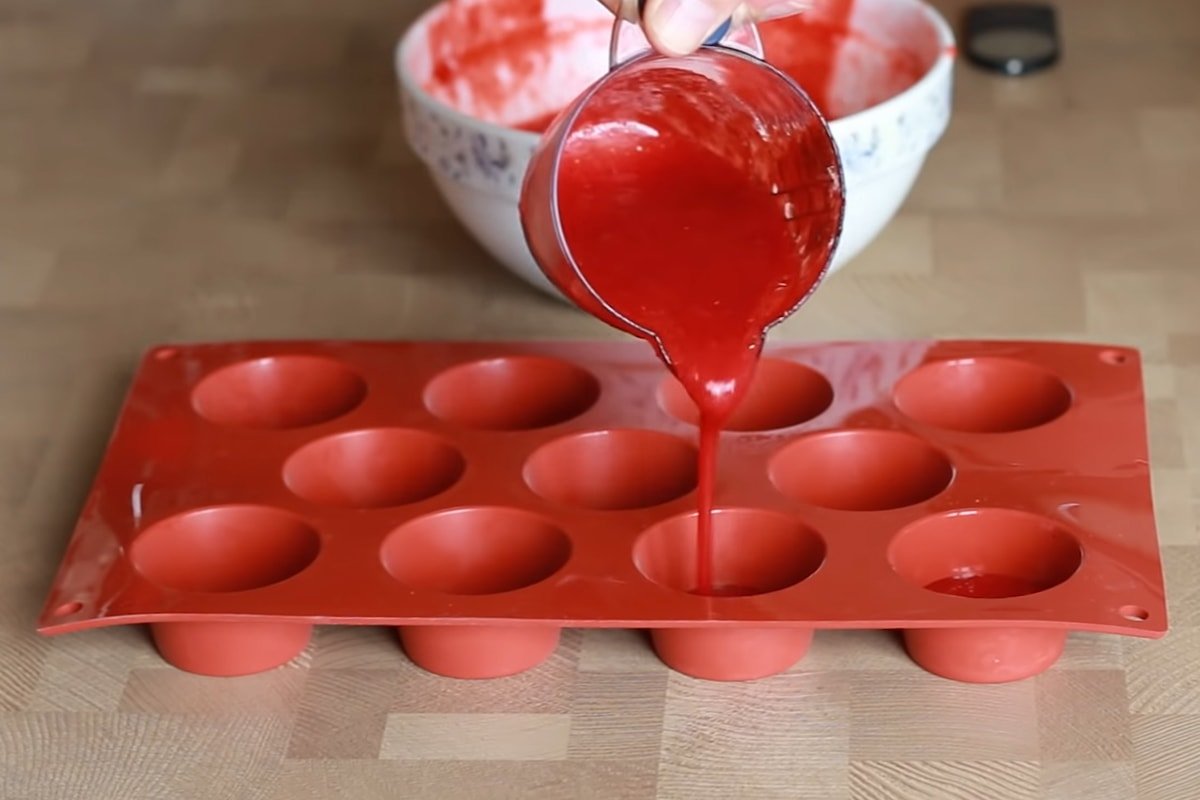 пюре в форме для конфет