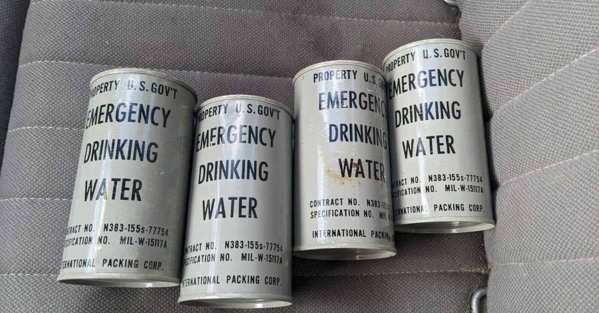 консервы с питьевой водой