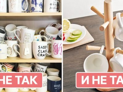 Кружки на кухне: 10 идей для хранения