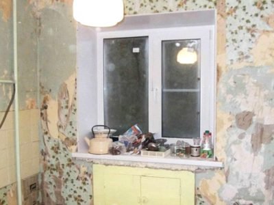 Кухня в розовых тонах