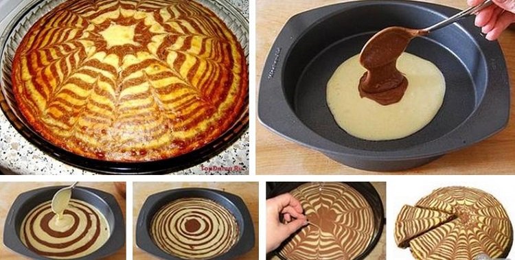 пирог «Зебра»