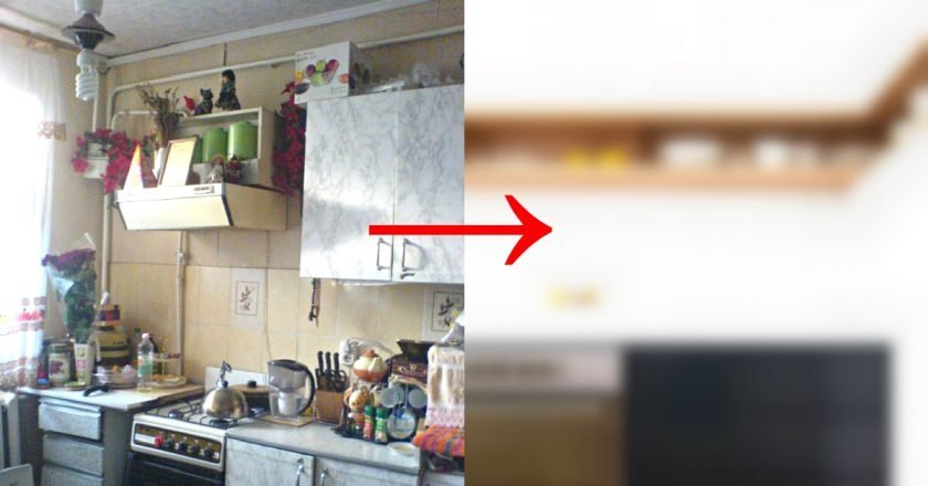 красивые кухонные полки