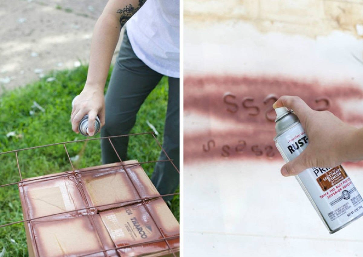 нанесение грунтовки для металла