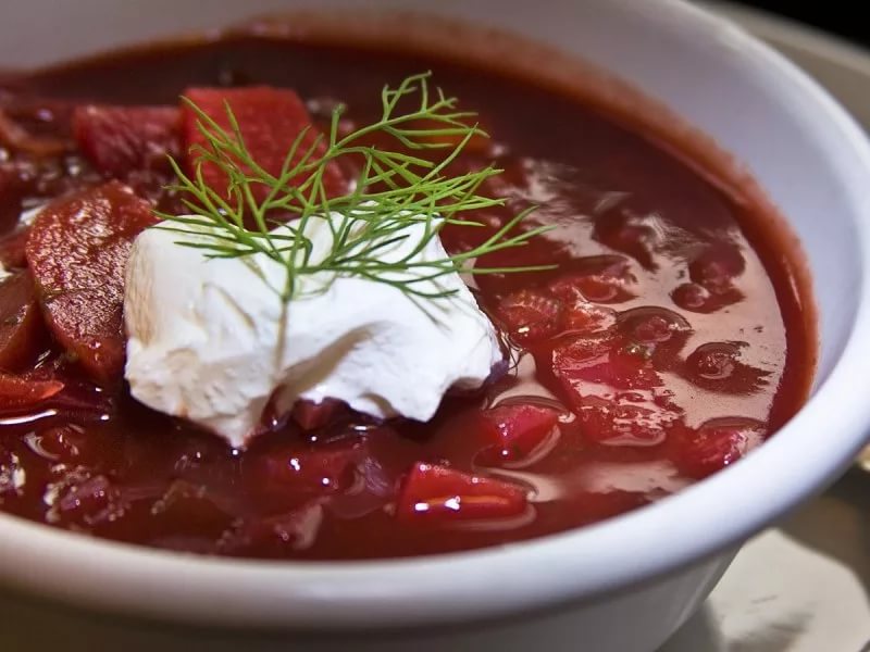 вкусный борщ