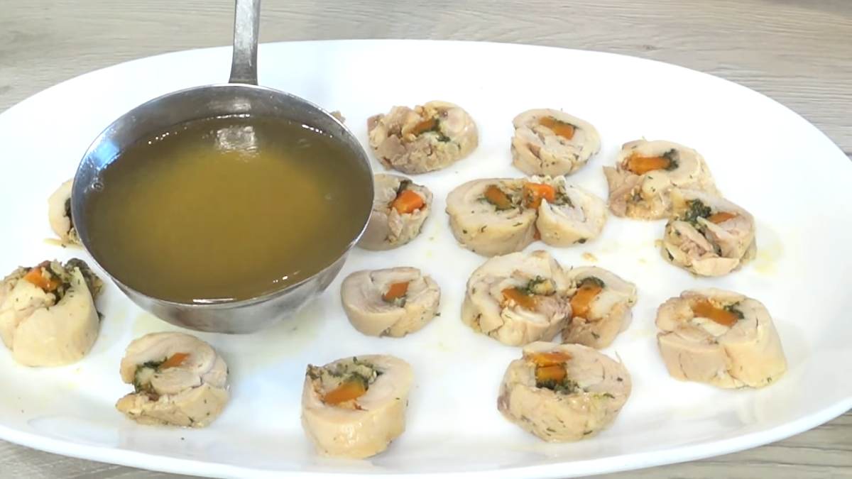 куриное заливное