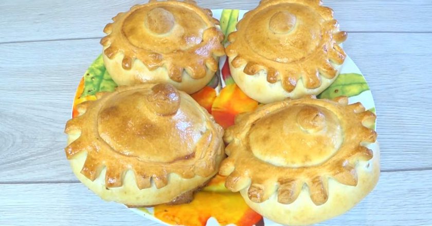 горшочки из теста с начинкой