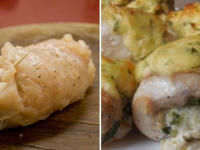 Куриные рулетики с сыром в духовке