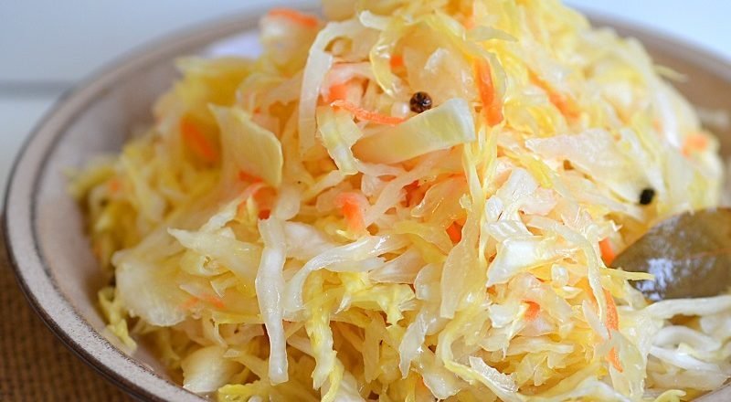 морковь в квашеной капусте