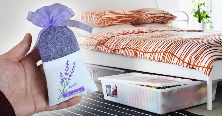 лаванда под кроватью