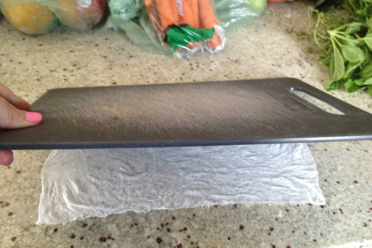 доска на тряпке