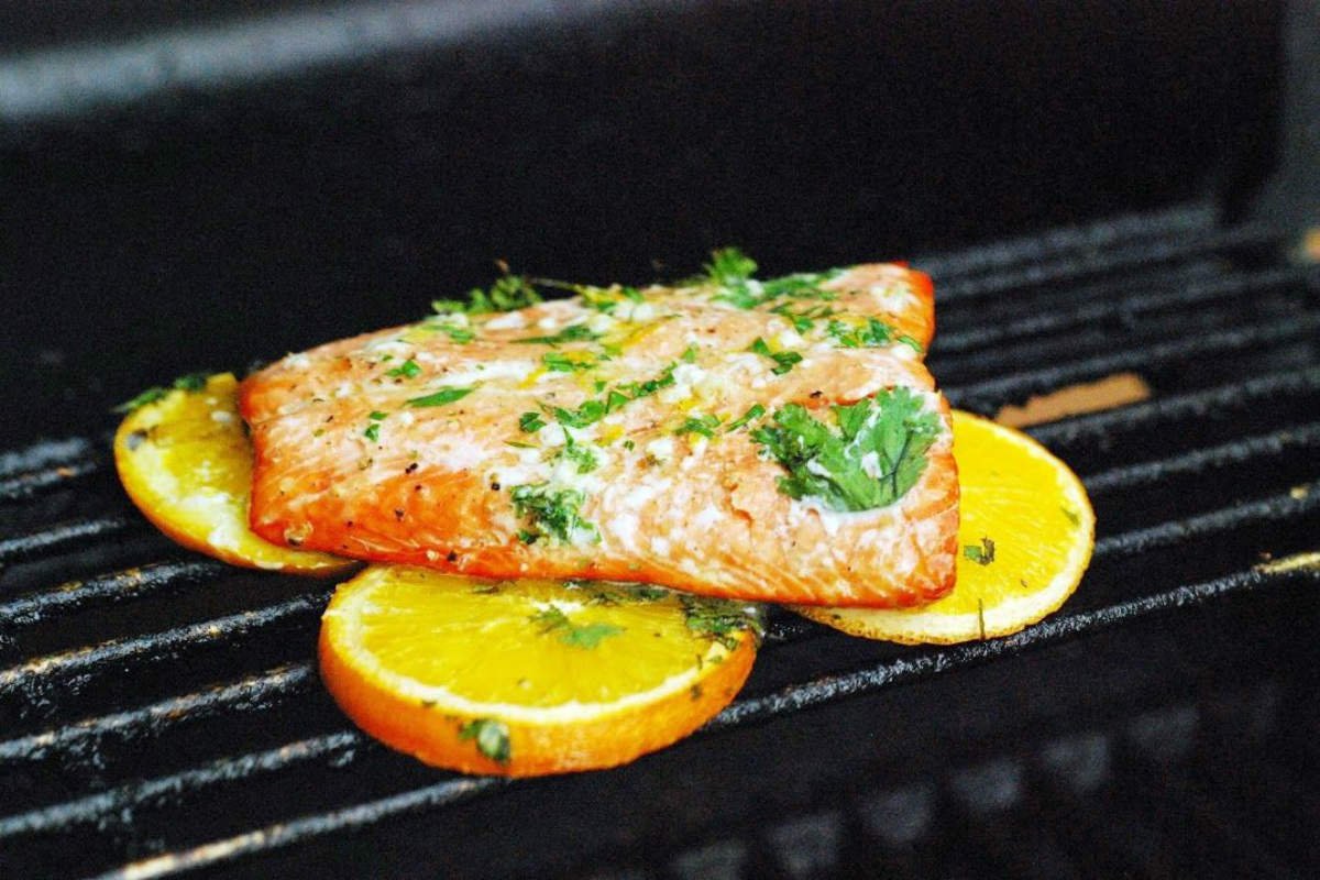рыба на гриле