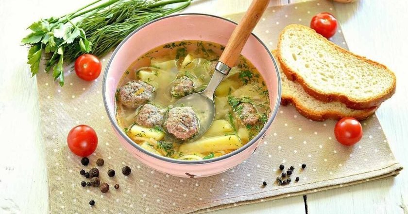 диетический суп с фрикадельками