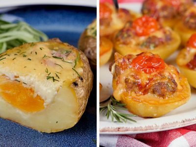 Лодочки из картофеля