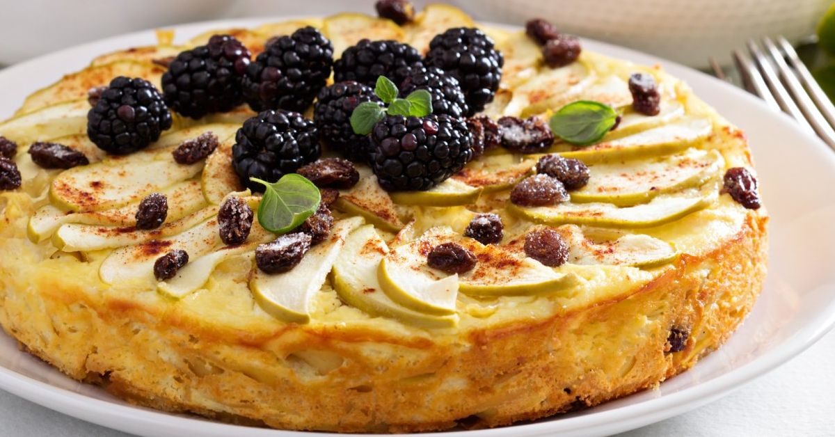 запеканка с яблоками