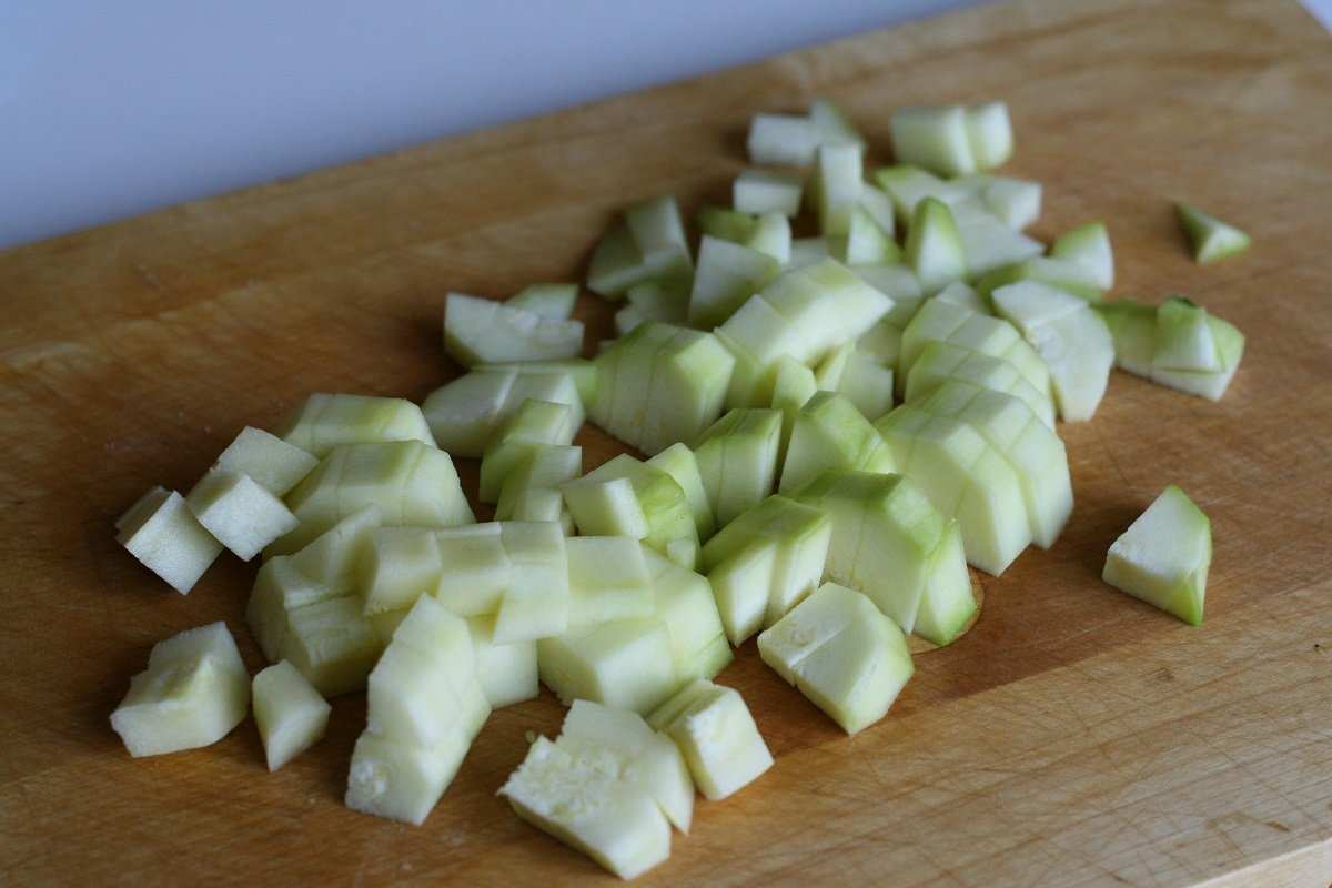  нарезанные кабачки 