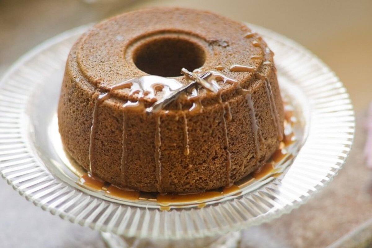 медовый пирог с орехами