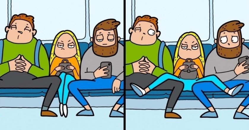 Мэнспрединг, или Почему мужчины широко расставляют ноги в транспорте