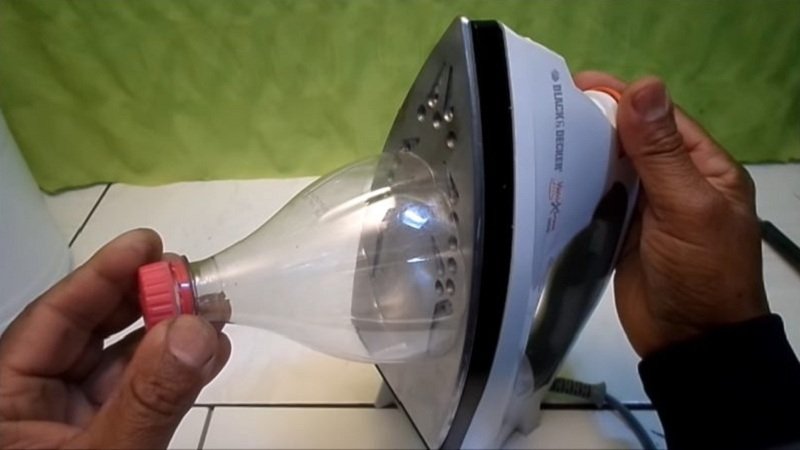 сгладить края утюгом