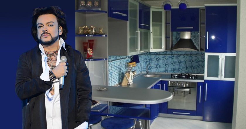 кухня в синем цвете