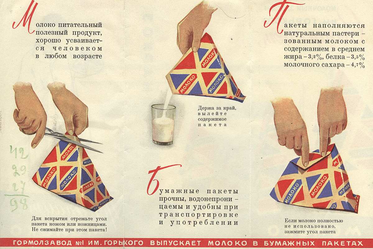 Молоко в СССР: почему напиток продавали в треугольных пакетах