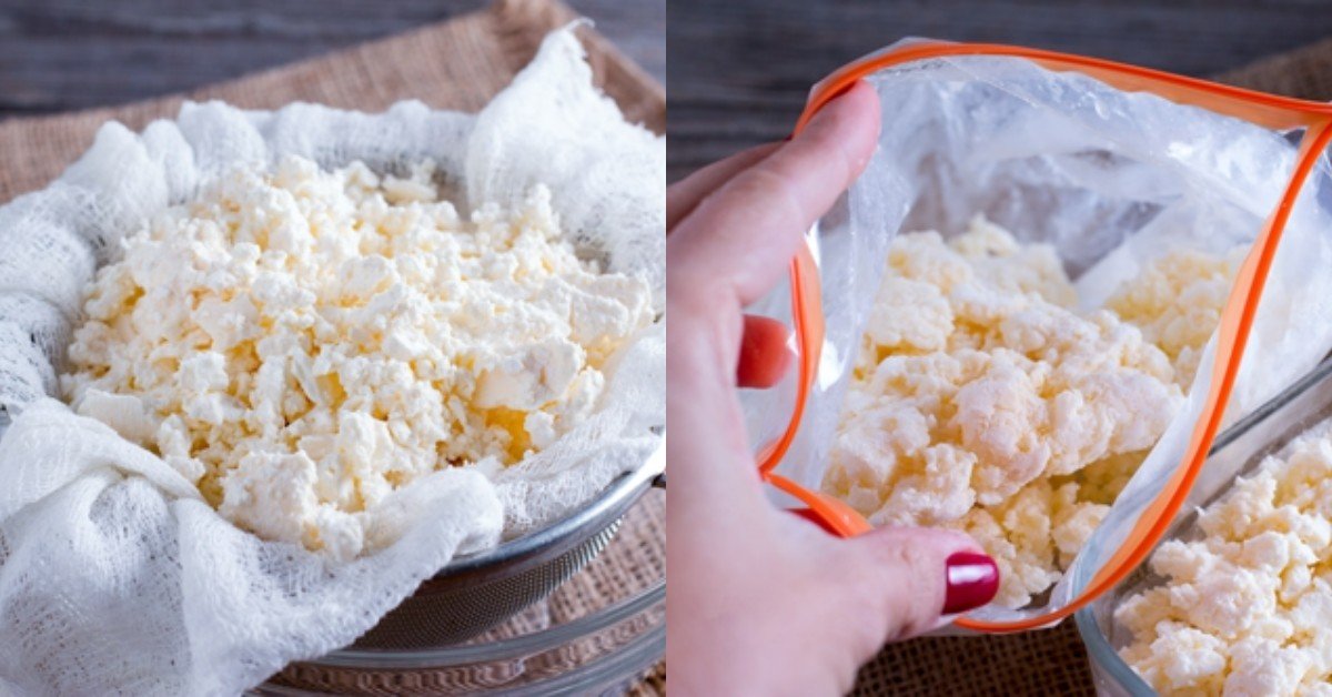 как заморозить творог