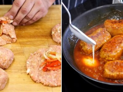 Мексиканские мясные рулеты на сковороде