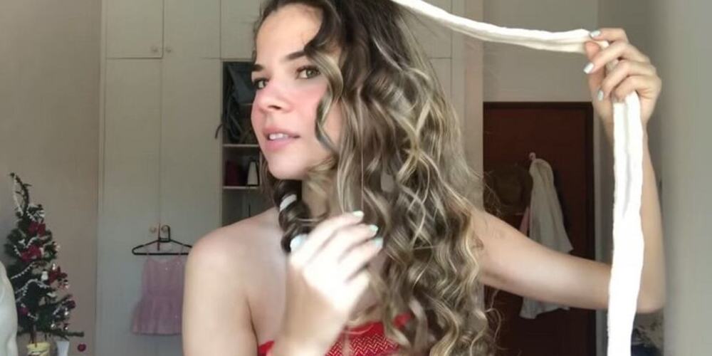 Как накрутить волосы на ленту для волос