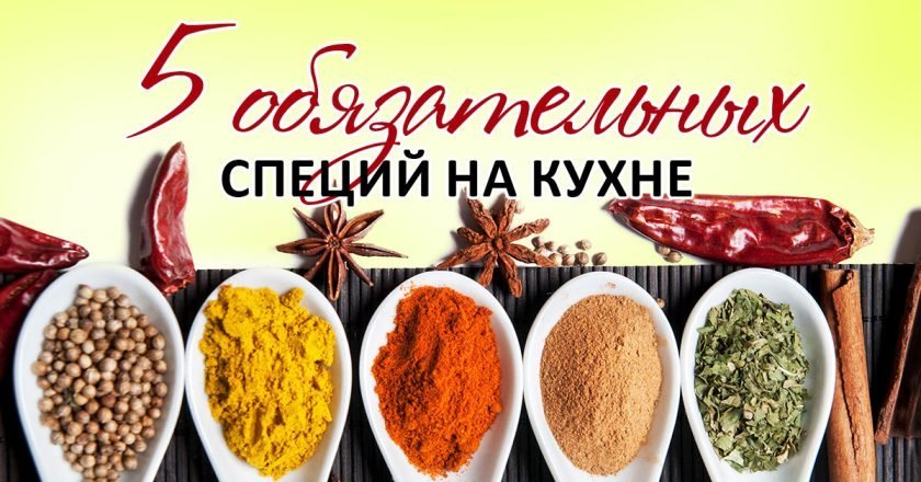 необходимые специи на кухне