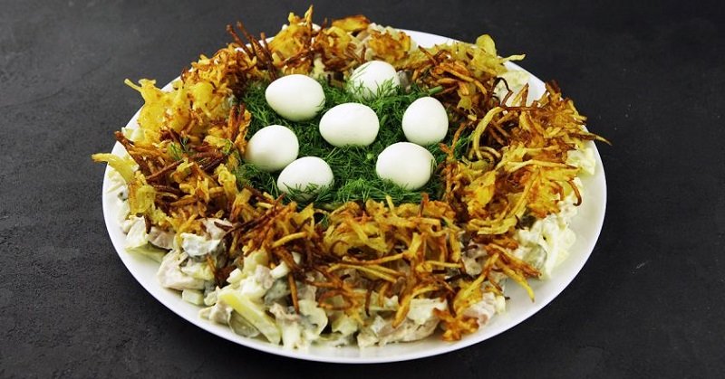 салат гнездо глухаря