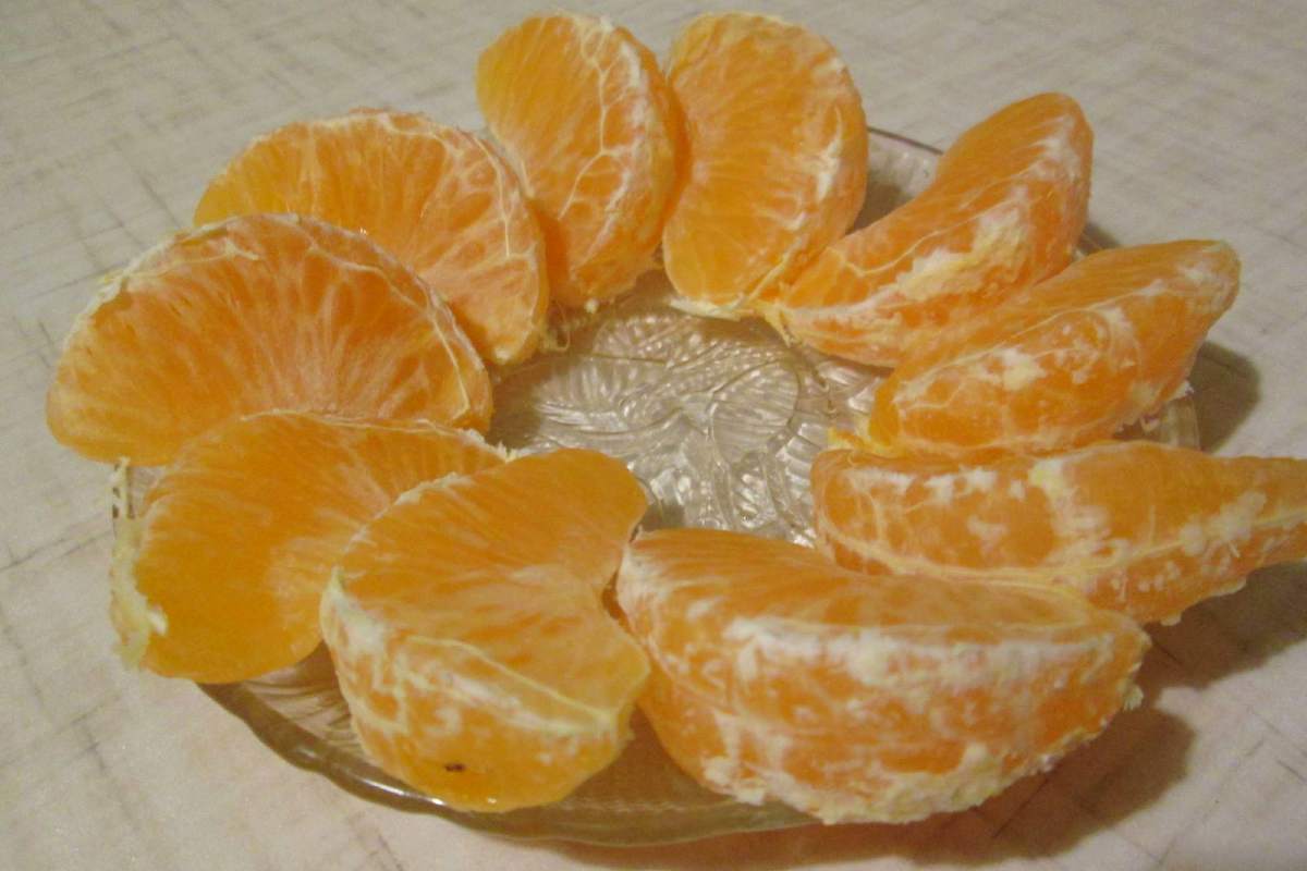дольки мандарина