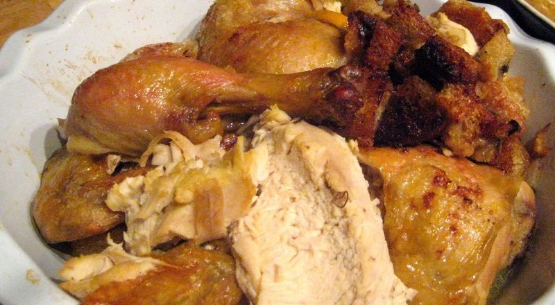 приготовленная курица
